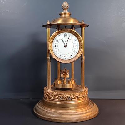 LOT 2: Sokol Montag & Co. Bandstand Anniversary Clock with One Other German Anniversary Clock