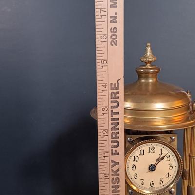 LOT 2: Sokol Montag & Co. Bandstand Anniversary Clock with One Other German Anniversary Clock