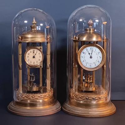 LOT 2: Sokol Montag & Co. Bandstand Anniversary Clock with One Other German Anniversary Clock