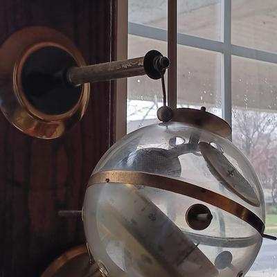 LOT 4: Vintage West German Sputnik-Style Globe Barometer