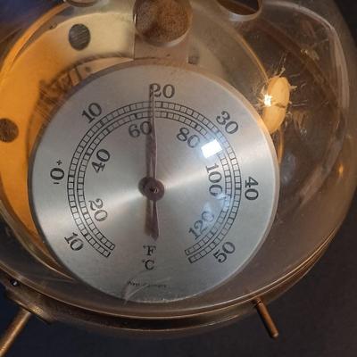 LOT 4: Vintage West German Sputnik-Style Globe Barometer