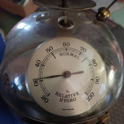 LOT 4: Vintage West German Sputnik-Style Globe Barometer