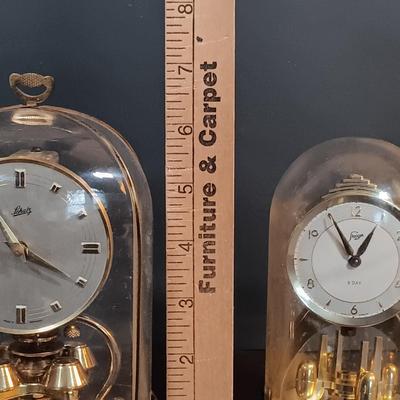 LOT 5: Set of (3) German Anniversary Clocks: Kieninger & Obergfell Kundo, Schatz & Sohne Co. & Staiger