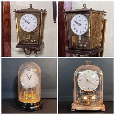 LOT 5: Set of (3) German Anniversary Clocks: Kieninger & Obergfell Kundo, Schatz & Sohne Co. & Staiger