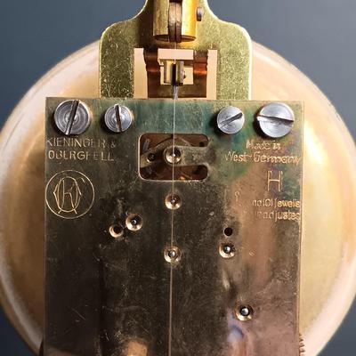 LOT 5: Set of (3) German Anniversary Clocks: Kieninger & Obergfell Kundo, Schatz & Sohne Co. & Staiger