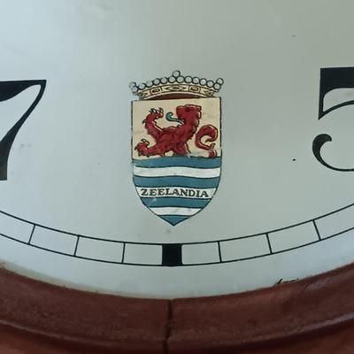 LOT 8: Gustav Becker Wall Clock with Seth Thomas Helmsman Barometer