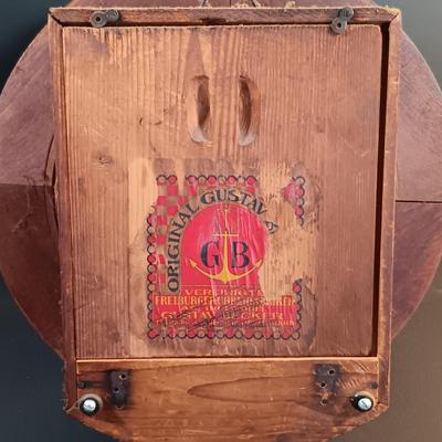 LOT 8: Gustav Becker Wall Clock with Seth Thomas Helmsman Barometer