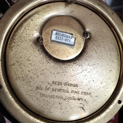 LOT 8: Gustav Becker Wall Clock with Seth Thomas Helmsman Barometer