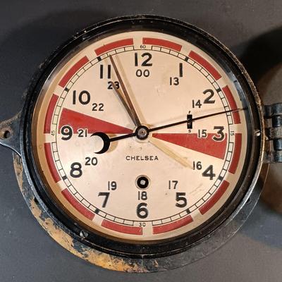 LOT 9: Chelsea Clock Co. Radio Room Ship's Clock
