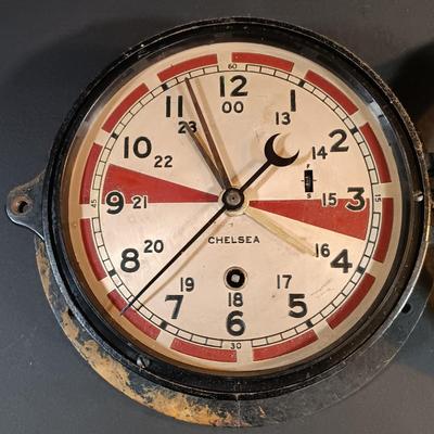 LOT 9: Chelsea Clock Co. Radio Room Ship's Clock