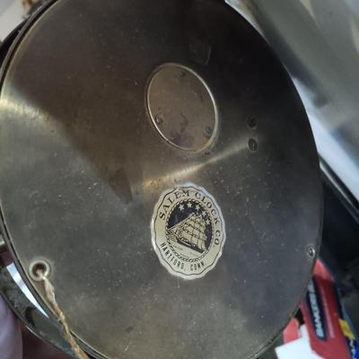 LOT 11: Wempe Chronometerwerke Ship Clock, Salem Clock Co. Ship's Bell 8-Day Clock & Seth Thomas Tideguard Clock