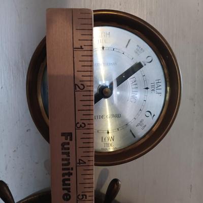 LOT 11: Wempe Chronometerwerke Ship Clock, Salem Clock Co. Ship's Bell 8-Day Clock & Seth Thomas Tideguard Clock