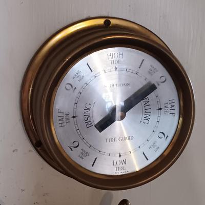 LOT 11: Wempe Chronometerwerke Ship Clock, Salem Clock Co. Ship's Bell 8-Day Clock & Seth Thomas Tideguard Clock