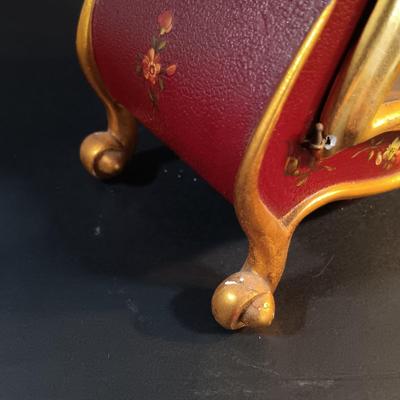 LOT 14: Le Castel Baroque-Style Swiss Made Bracket Clock with Shelf