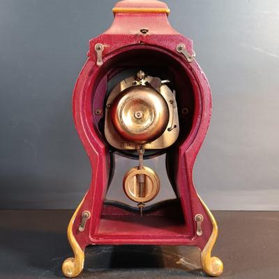 LOT 14: Le Castel Baroque-Style Swiss Made Bracket Clock with Shelf