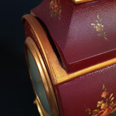 LOT 14: Le Castel Baroque-Style Swiss Made Bracket Clock with Shelf