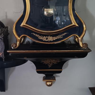 LOT 15: Zenith Swiss Bracket Clock with Shelf