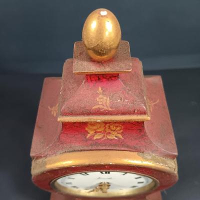 LOT 16: Zenith Swiss Bracket Clock with Shelf