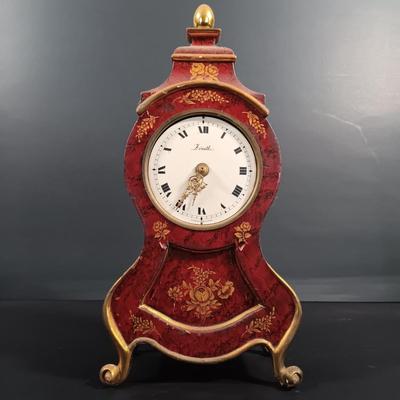 LOT 16: Zenith Swiss Bracket Clock with Shelf