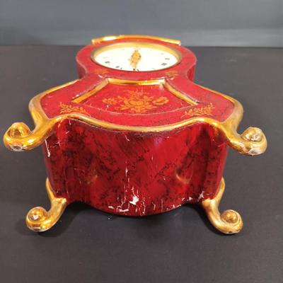 LOT 16: Zenith Swiss Bracket Clock with Shelf