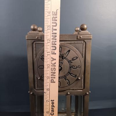 LOT 17: Brass Cased Art Nouveau-Style Pendulum Clock