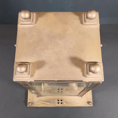 LOT 17: Brass Cased Art Nouveau-Style Pendulum Clock