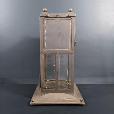 LOT 17: Brass Cased Art Nouveau-Style Pendulum Clock