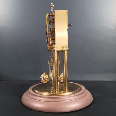 LOT 18: Elgin S. Haller West German Anniversary Clock in Cut Crystal Dome