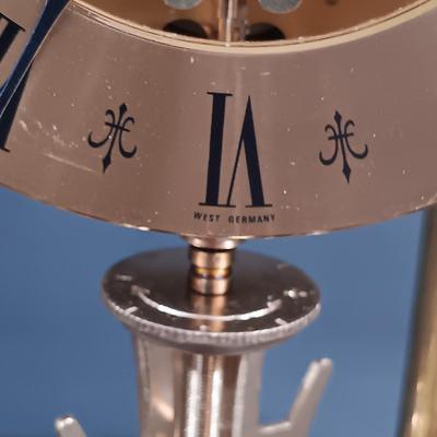 LOT 18: Elgin S. Haller West German Anniversary Clock in Cut Crystal Dome