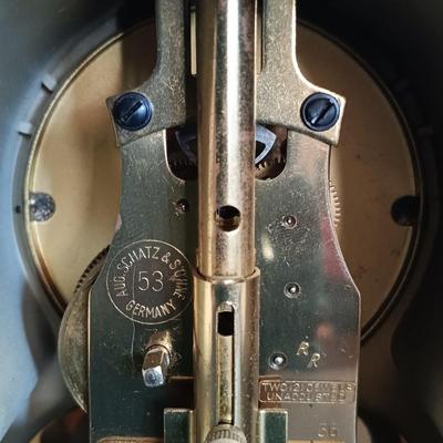 LOT 21: Set of (3) Schatz & Sohne Germany 400-Day Clocks with Shelves