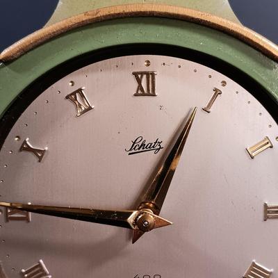 LOT 21: Set of (3) Schatz & Sohne Germany 400-Day Clocks with Shelves