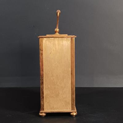 LOT 23: Lebolt & Co. Glass-Case Anniversary Clock w/ Equity Rising Moon Clock