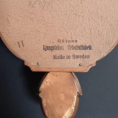 LOT 24: Westerstrand Töreboda Swedish Rococo-Style Gilt Wood Wall Clock