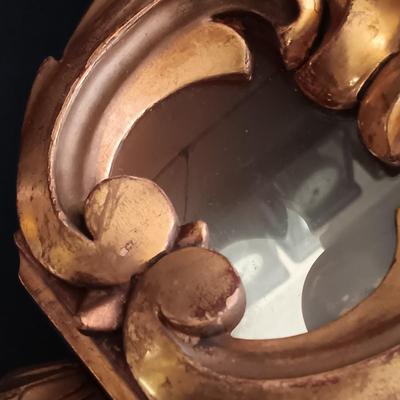 LOT 24: Westerstrand Töreboda Swedish Rococo-Style Gilt Wood Wall Clock