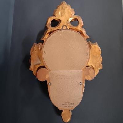 LOT 24: Westerstrand Töreboda Swedish Rococo-Style Gilt Wood Wall Clock