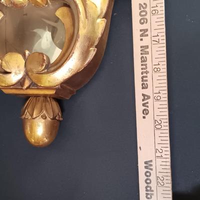 LOT 24: Westerstrand Töreboda Swedish Rococo-Style Gilt Wood Wall Clock