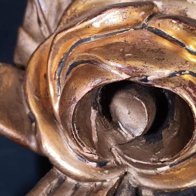 LOT 24: Westerstrand Töreboda Swedish Rococo-Style Gilt Wood Wall Clock