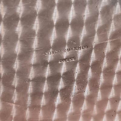 LOT 25: Swiza Sheffield 8-Day Desk Clock, Grammes Perpetual Flip Calendar, Brass Hourglass & Black Starr & Frost 8-Day Desk Clock