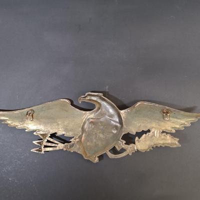LOT 26: Vintage Brass Eagle Plaque, Philadelphia Mfg. Co. Lincoln Bronze Busts & Books