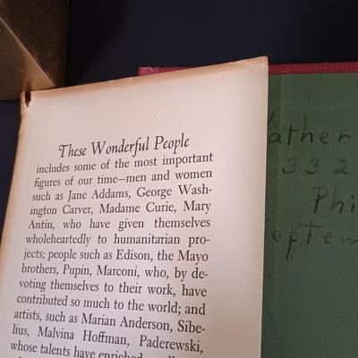 LOT 26: Vintage Brass Eagle Plaque, Philadelphia Mfg. Co. Lincoln Bronze Busts & Books