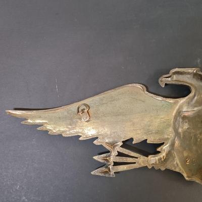 LOT 26: Vintage Brass Eagle Plaque, Philadelphia Mfg. Co. Lincoln Bronze Busts & Books