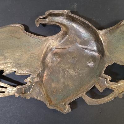 LOT 26: Vintage Brass Eagle Plaque, Philadelphia Mfg. Co. Lincoln Bronze Busts & Books