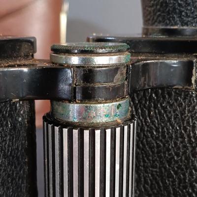 LOT 27: Set of (3) Binoculars Gavet Paris, Swift Rainier and Mercury w/ Books & Vintage Acme Whistle