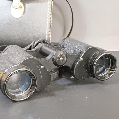 LOT 27: Set of (3) Binoculars Gavet Paris, Swift Rainier and Mercury w/ Books & Vintage Acme Whistle