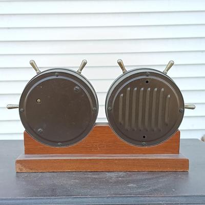 LOT 191: Vintage Nightstand with Airguide Weather Station