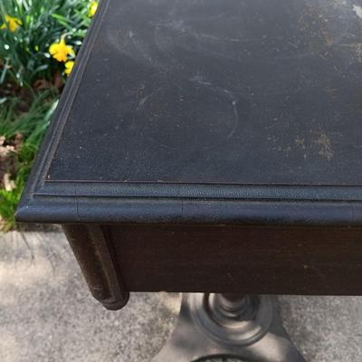 LOT 191: Vintage Nightstand with Airguide Weather Station