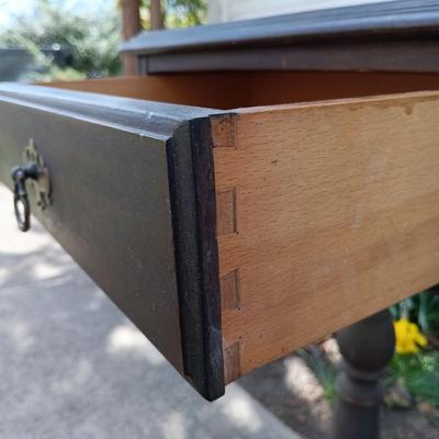 LOT 191: Vintage Nightstand with Airguide Weather Station