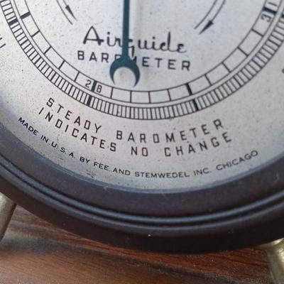 LOT 191: Vintage Nightstand with Airguide Weather Station