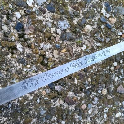 LOT 193: French Gras Bayonet with Scabbard - Blade Marked Mre d'Armes de Chat 1875