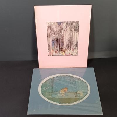 LOT 194: Kay Nielsen Matted Prints with 'One Hundred Etchings' from the Collection of the State Hermitage Museum 1964 Book